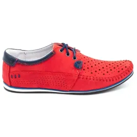 buty-meskie-skorzane-mokasyny-sznurowane-na-lato-azurowe-875l-czerwone-43