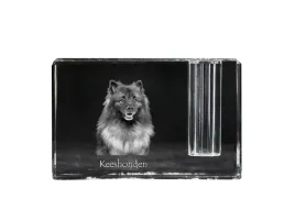 szpic-wilczy-keeshond-stojak-na-dlugopis-krysztalowy-organizer-ze-zdjec