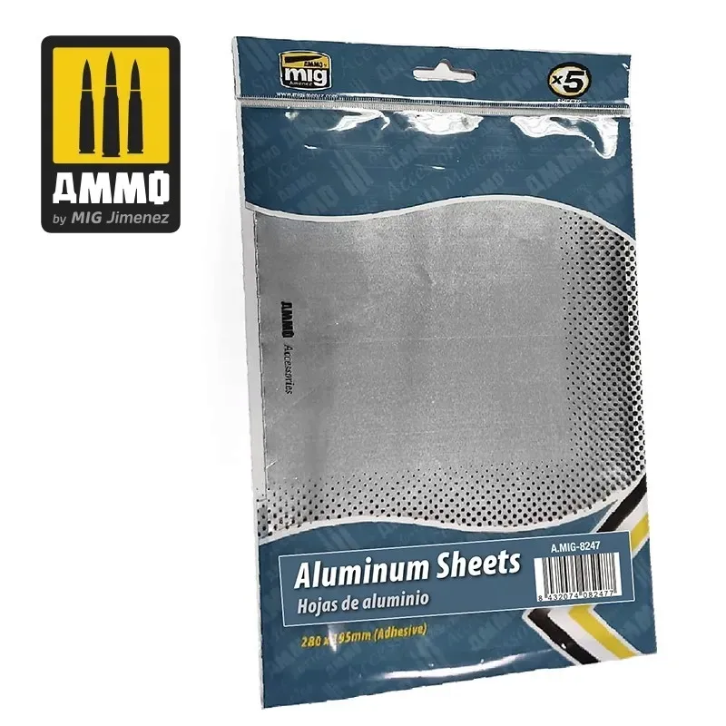 ammo-mig-8247-aluminium-sheets-280x195-mm