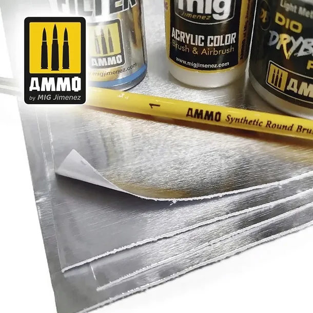 ammo-mig-8247-aluminium-sheets-280x195-mm-marka-ammo-of-mig-jimenez