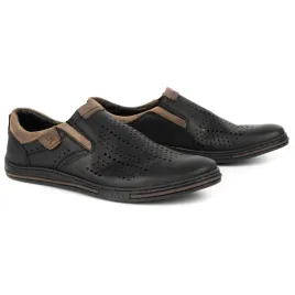 buty-meskie-skorzane-na-lato-azurowe-wsuwane-polskie-401l-czarne-40