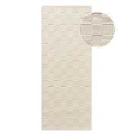 chodnik-welniany-80x200cm-kremowy-recznie-tkany-jednokolorowy