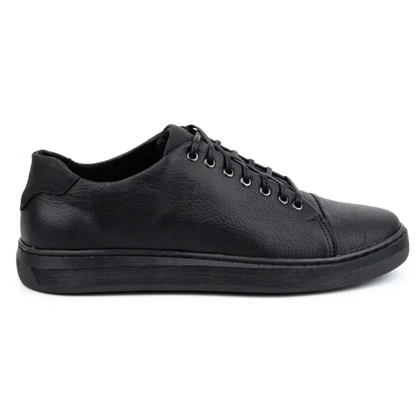 Buty męskie skórzane sznurowane 2109 czarny floter Polska Produkcja 41