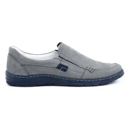 buty-meskie-mokasyny-skorzane-943ma-szare-wsuwane-slip-on-40