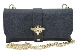 torebka-kopertowka-skorzana-na-lancuszku-wizytowa-czarna