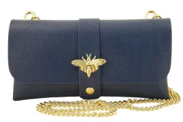 torebka-kopertowka-skorzana-na-lancuszku-wizytowa-granatowa