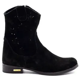 botki-damskie-zamszowe-azurowe-janet-czarne-niski-obcas-styl-boho-38