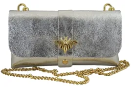 torebka-wizytowa-kopertowka-damska-skorzana-metalizowana-srebrna