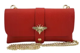 torebka-kopertowka-skorzana-na-lancuszku-wizytowa-czerwona