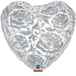 balon-foliowy-24-serce-clear-w-srebrne-kwiaty