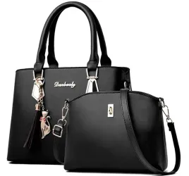 elegancka-damska-torebka-zestaw-eko-skora-2w1-czarna