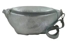 torebka-damska-saszetka-nerka-skorzana-metaliczna-casual-srebrna