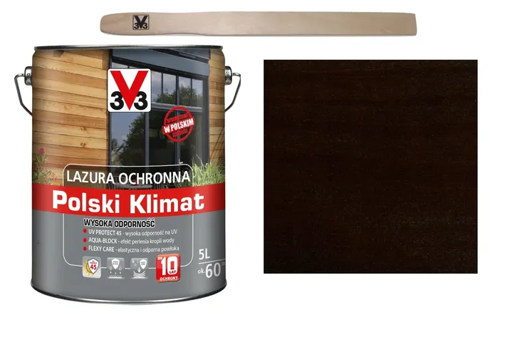 3V3 Wydajna Lazura O Wysokiej Odporności 10 Lat Palisander UV Moc 5000ML