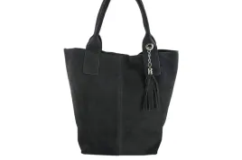 torebka-damska-skorzana-zamszowa-z-fredzlem-shopper-bag-szara-ciemna