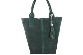 torebka-damska-skorzana-zamszowa-z-fredzlem-shopper-bag-zielona-ciemna