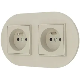 dwa-gniazda-pojedyncze-z-ramka-okragla-seria-mini-kolor-taupe