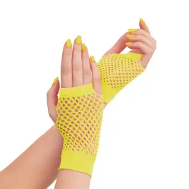 rekawiczki-z-siatki-bez-palcow-neonowe-zolte-11cm