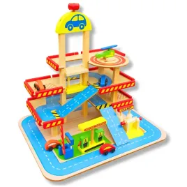 garaz-drewniany-duzy-wielopoziomowy-do-zabawy-dla-fana-motoryzacji-autka