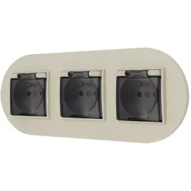 trzy-gniazda-hermetyczne-z-ramka-okragla-seria-mini-kolor-taupe