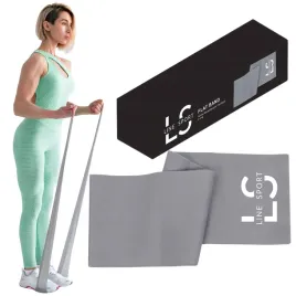 tasma-do-cwiczen-rehabilitacyjna-2-m-line-sport-bardzo-lekki-opor-szary