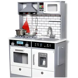 kuchnia-dla-malego-kucharza-duza-dla-dziecka-szara-z-akcesoriami-i-swiatlem