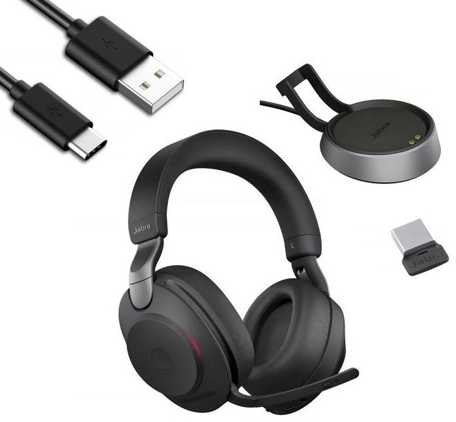 Słuchawki bezprzewodowe Jabra Evolve2 85 ANC + STACJA + LINK