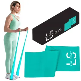 tasma-do-cwiczen-rehabilitacyjna-2-m-line-sport-lekki-opor-zielona-mocna