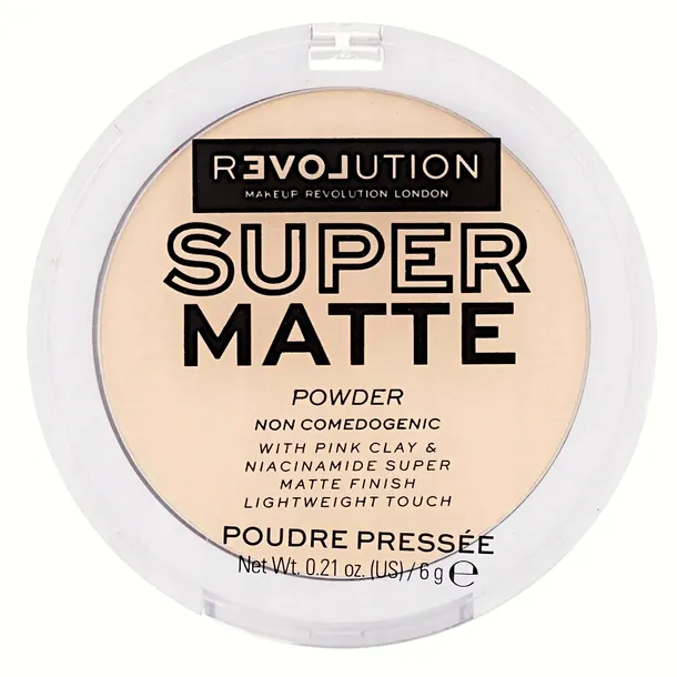 Matowy Puder Do Twarzy Transparentny Revolution Super Matte
