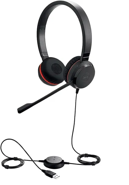 Słuchawki nauszne Jabra Evolve 30 II Stereo MS USB przewodowe