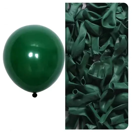Butelkowa Zieleń Zielone Balony 100 sztuk 30 cm (12')