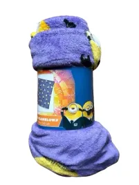 koc-flanelowy-kocyk-dzieciecy-minionki-130-x-160-cm-fioletowy-miekki