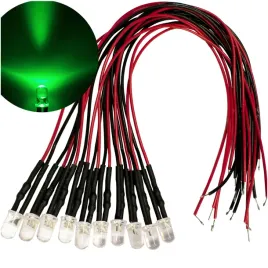 diody-led-12v-3mm-zielone-przewody-o-dlugosci-20cm-or-komplet-10-szt