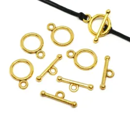 zapiecie-ozdobne-toggle-do-bransoletki-koleczko-i-patyk-metal-zlote-5-kpl