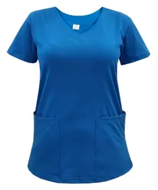 bluza-medyczna-chabrowa-elastyczna-bawelna-roz-xxl