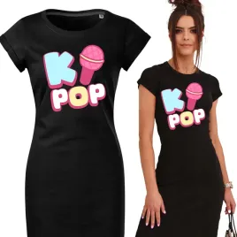 sukienka-czarna-damska-prosta-wygodna-k-pop-dla-fana-kpop-wzory-rozmiar-s