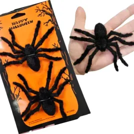 dekoracja-halloween-pajaki-duze-2-szt-wlochate-10x12-cm-zestaw