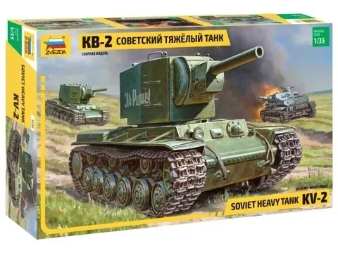 1-35-soviet-heavy-tank-kw-2-kv-2-marka-zvezda