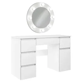 toaletka-megan-b2-biala-z-lustrem-okraglym-65cm-led-siedem-szuflad-studio