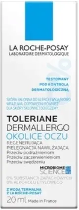 LA ROCHE-POSAY TOLERIANE Dermallergo Okolice Oczu 20ml + GRATIS