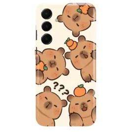 etui-do-samsung-a55-5g-slodkie-capy-cute-beige-capybara-urocze-wzory