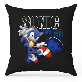 poduszka-czarna-ozdobna-sonic-lets-go-na-prezent-dla-dziecka-wzory