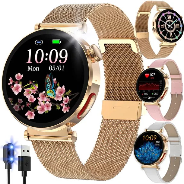 SMARTWATCH KARDIOWATCH ZEGAREK DAMSKI ROZMOWY SMS EKG HRV PPG MENU POLSKIE