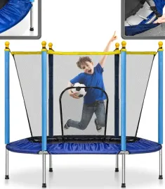 trampolina-ogrodowa-stabilna-dla-dzieci-do-domu-z-siatka-140-x-122-cm