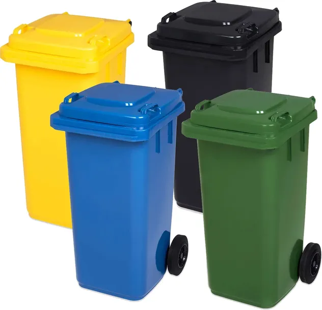 POJEMNIK KOSZ 240L NA ŚMIECI ODPADY SEGREGACJA x4