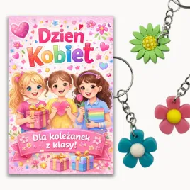 prezent-na-dzien-kobiet-dla-dziewczynek-klasy-brelok-kwiatek-zestaw-bs003