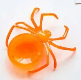 talerz-pomaranczowy-pajak-na-cukierki-halloween-impreza-halloween-dekoracje