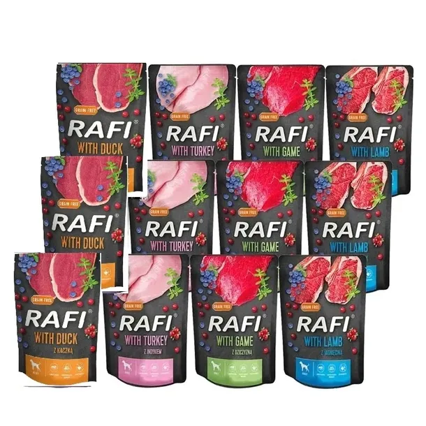 Dolina Noteci RAFI Karma psa MIX Smaków 20 x 500 g