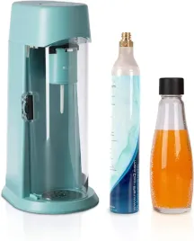 saturator-syfon-do-gazowania-wody-turkusowy-szklana-butelka-cylinder