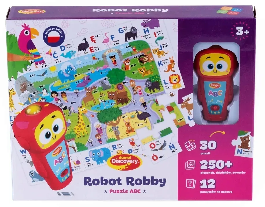 dumel-robot-robby-puzzle-abc-dg-82689-stan-nowy