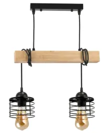 lampa-sufitowa-wiszaca-led-drewniana-belka-2xe27-zyrandol-loft-sprezyna